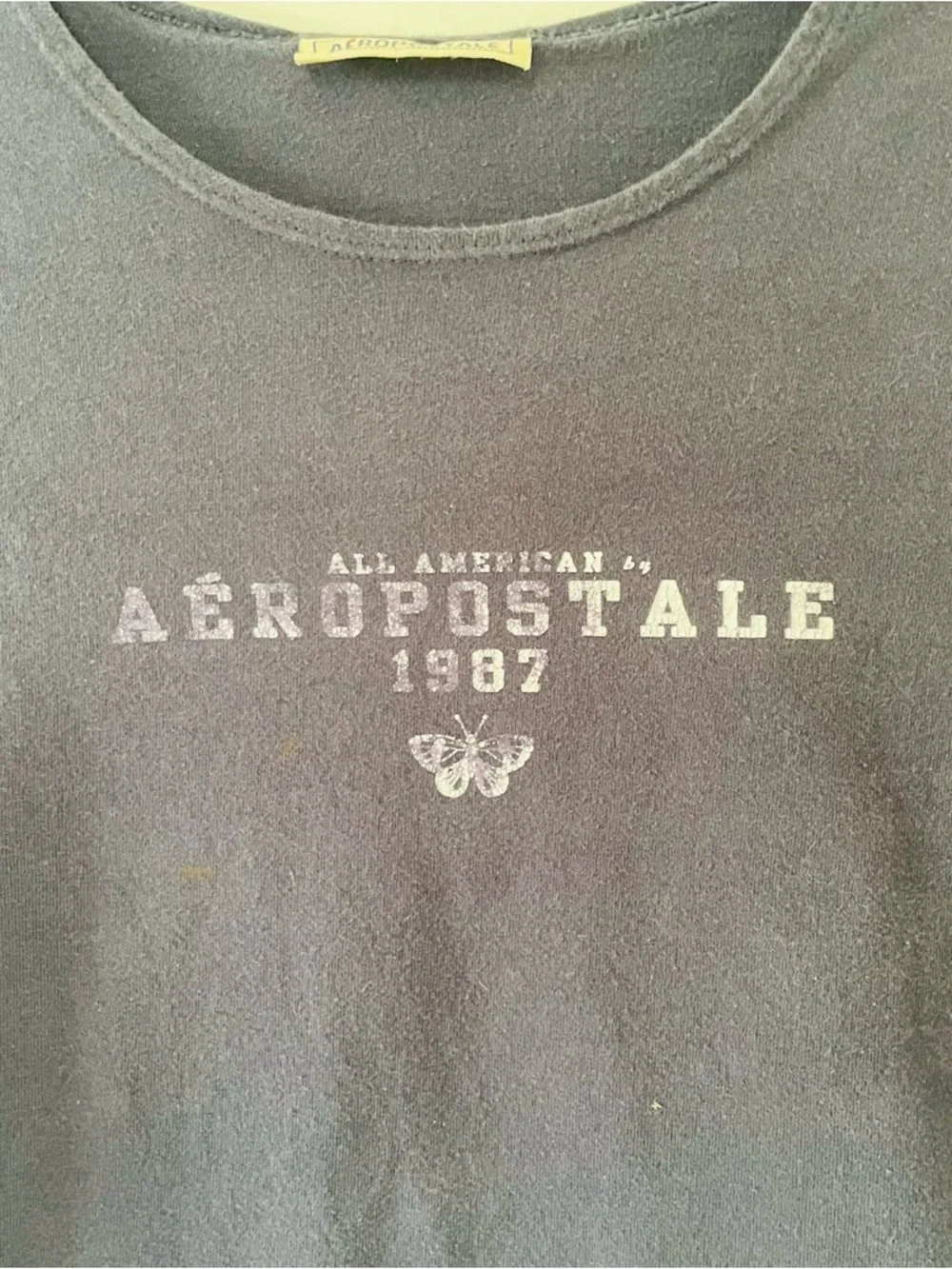 Aeropostale Navy Short Sleeve Logo Tee for Kids